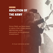 Abolition of the Army Day in Costa Rica | December 1st, A Legacy of Peace and National Pride