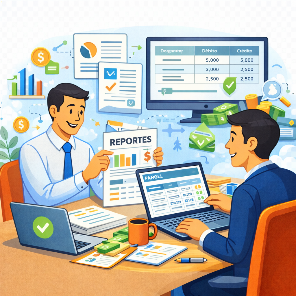 Reportes, integración contable y control financiero